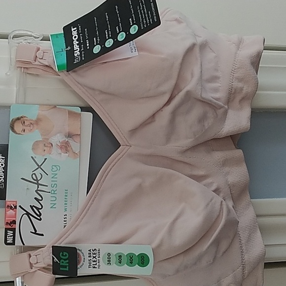 Playtex Nursing Bra Seamless Wireless Quick strap Bra L - Picture 1 of 13
